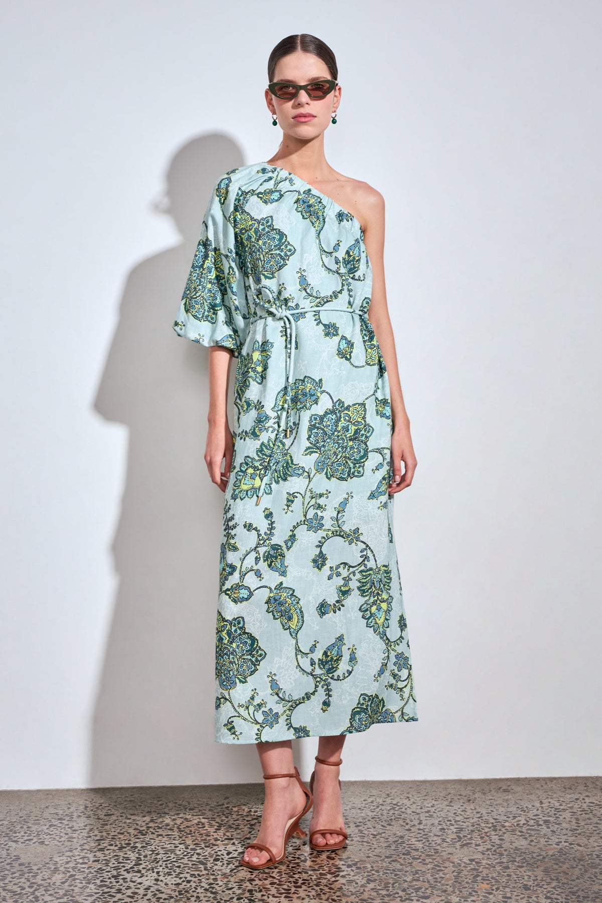 Silhouette Dress / Fern Paisley