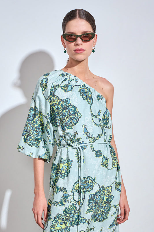 Silhouette Dress / Fern Paisley