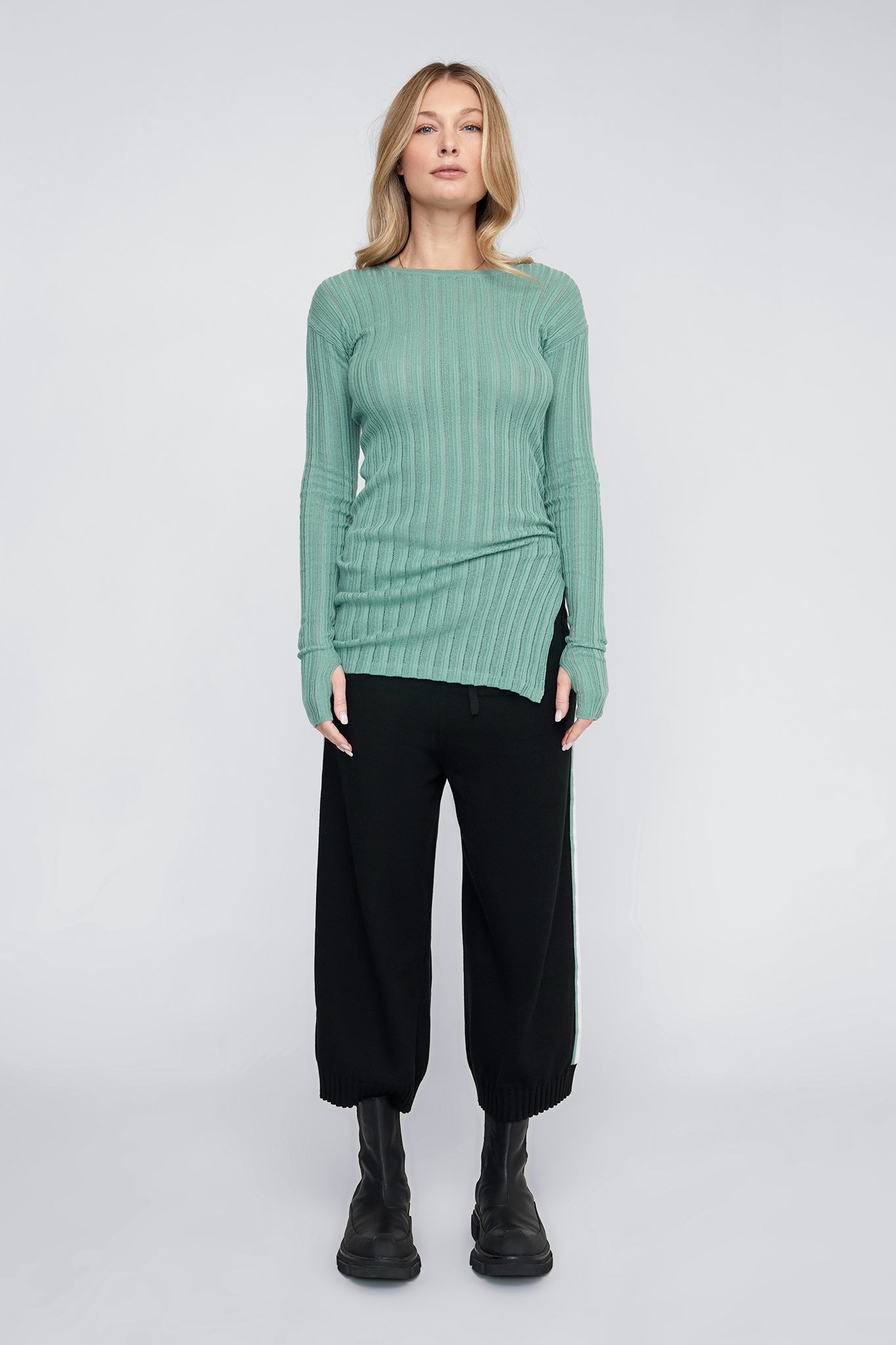 Rounded Veneer Tunic / Mineral