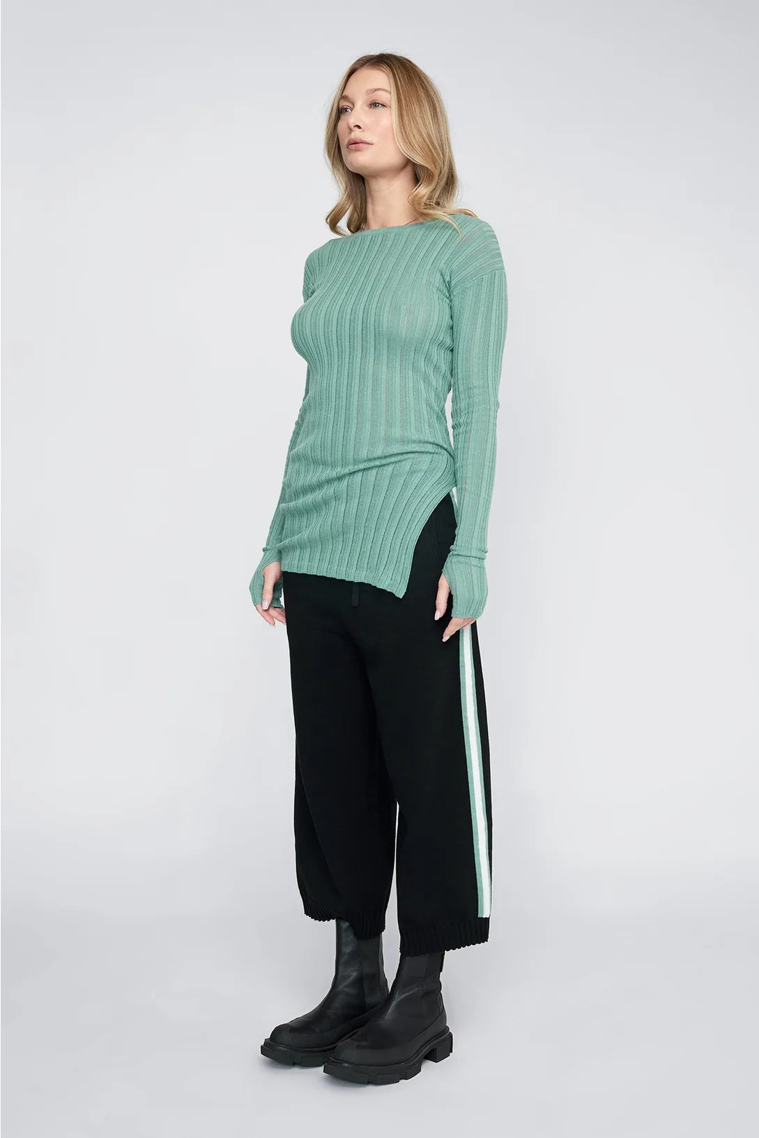 Rounded Veneer Tunic / Mineral