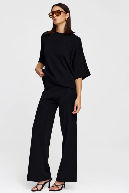 Camden Knit Tee / Black