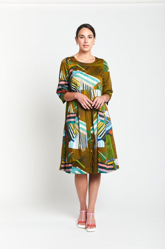 Picasso Shift Dress / Multi