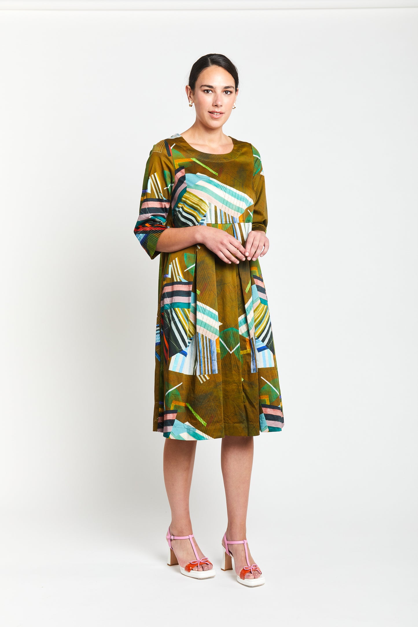 Picasso Shift Dress / Multi