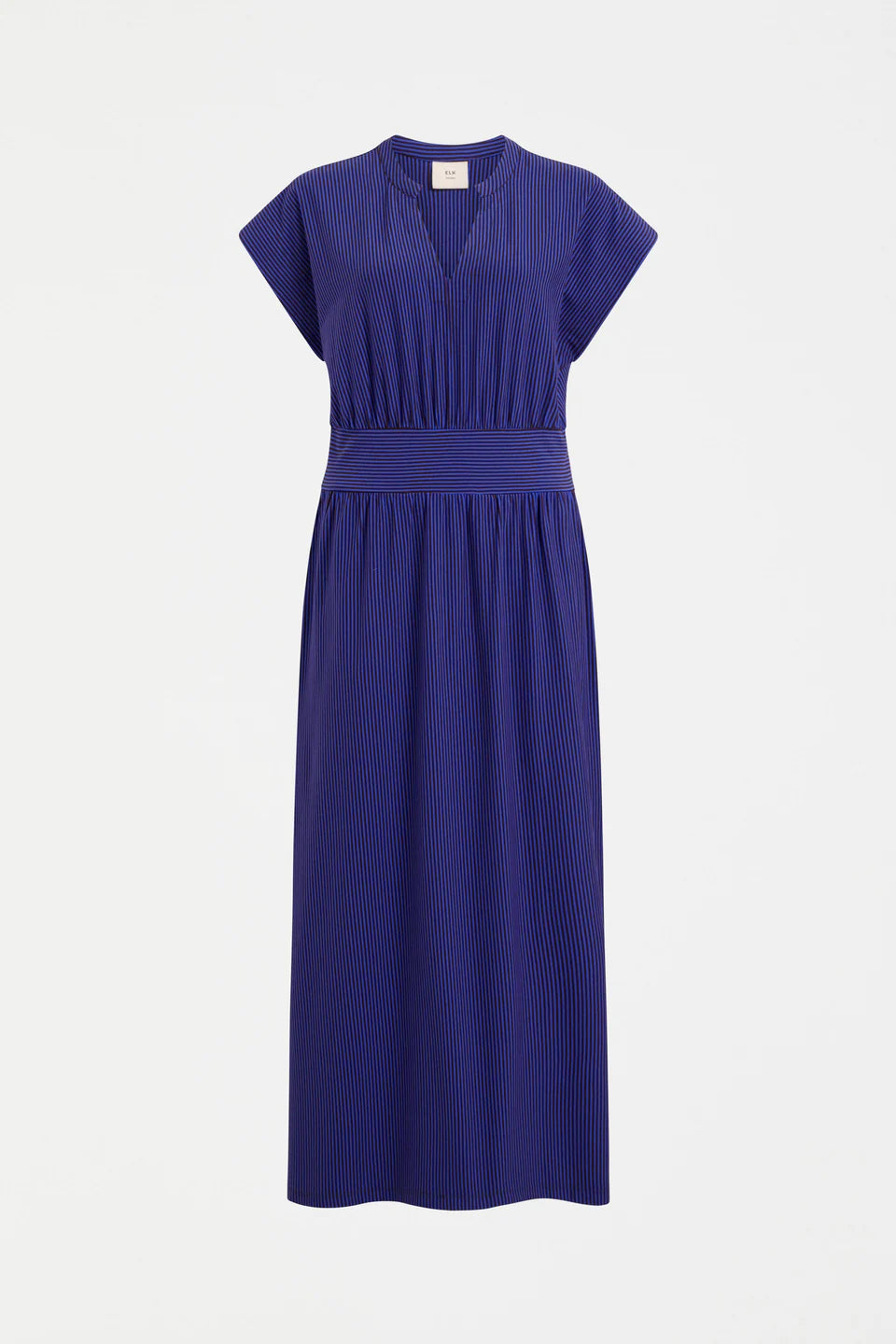 Evve Dress / Chocolate-Cobalt