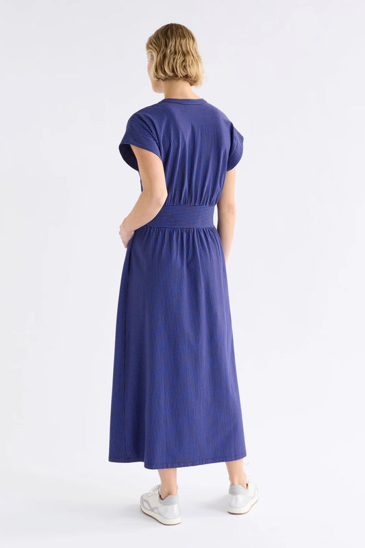 Evve Dress / Chocolate-Cobalt