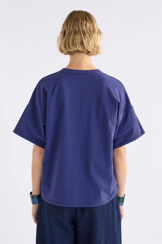Evve Tee / Chocolate-Cobalt