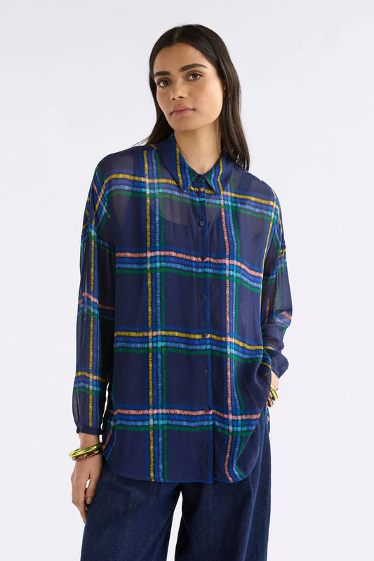 Eir Sheer Shirt / Elba Check