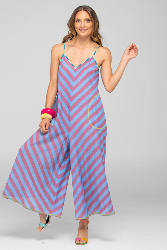 Shimmi Jumpsuit / Capri Blue