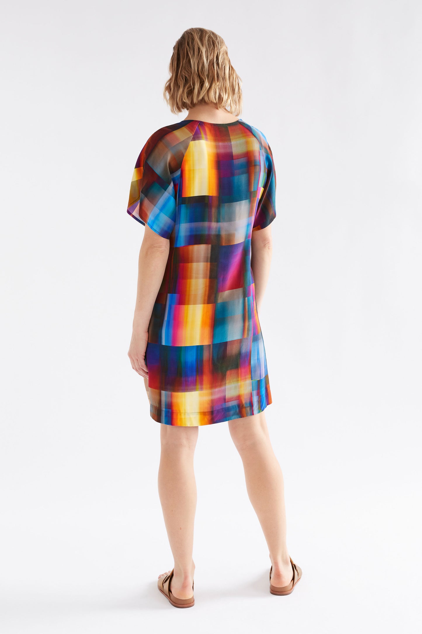 Byde Short Dress / Eko Print