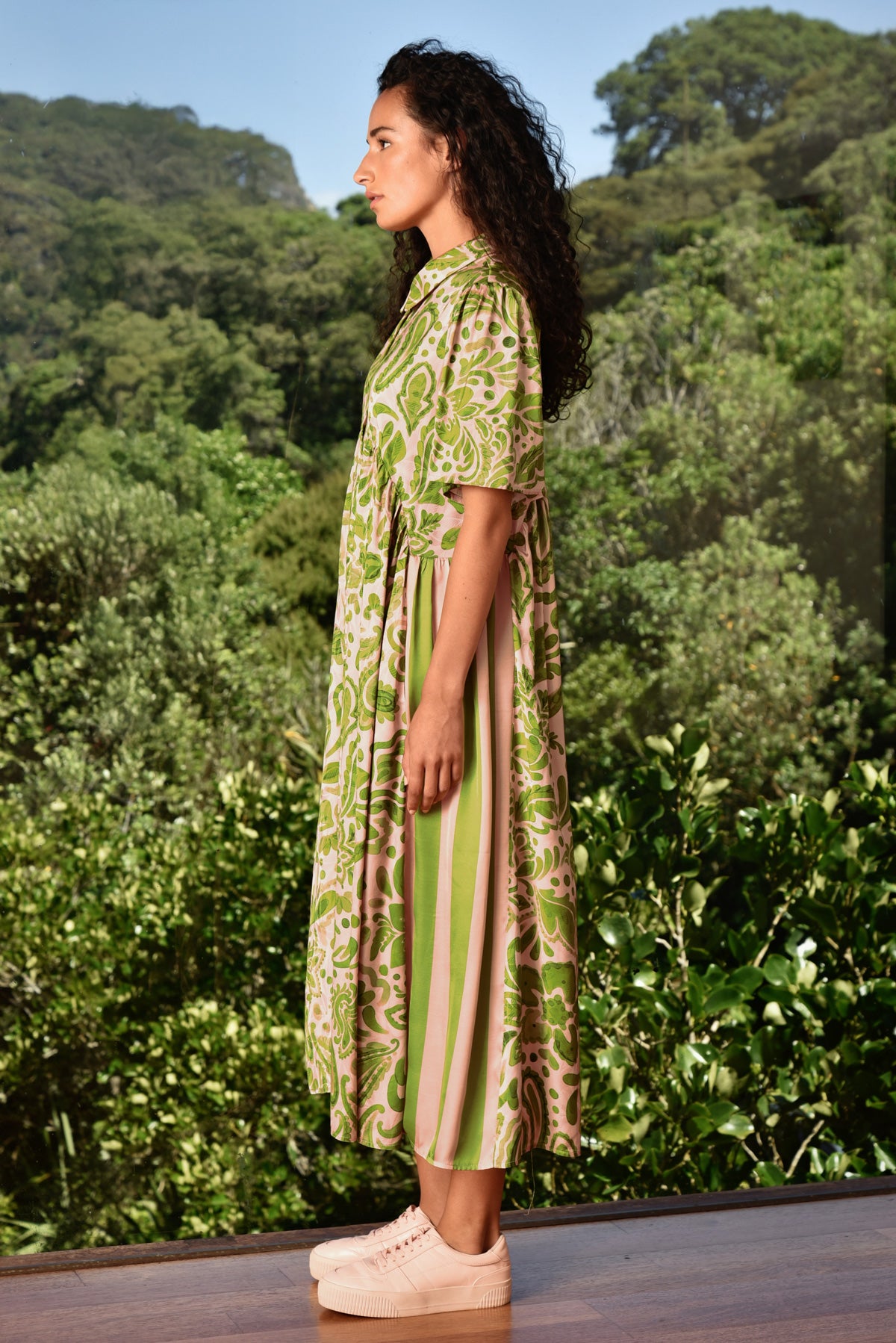 Made for Each Other Dress / Blush-Green Floral