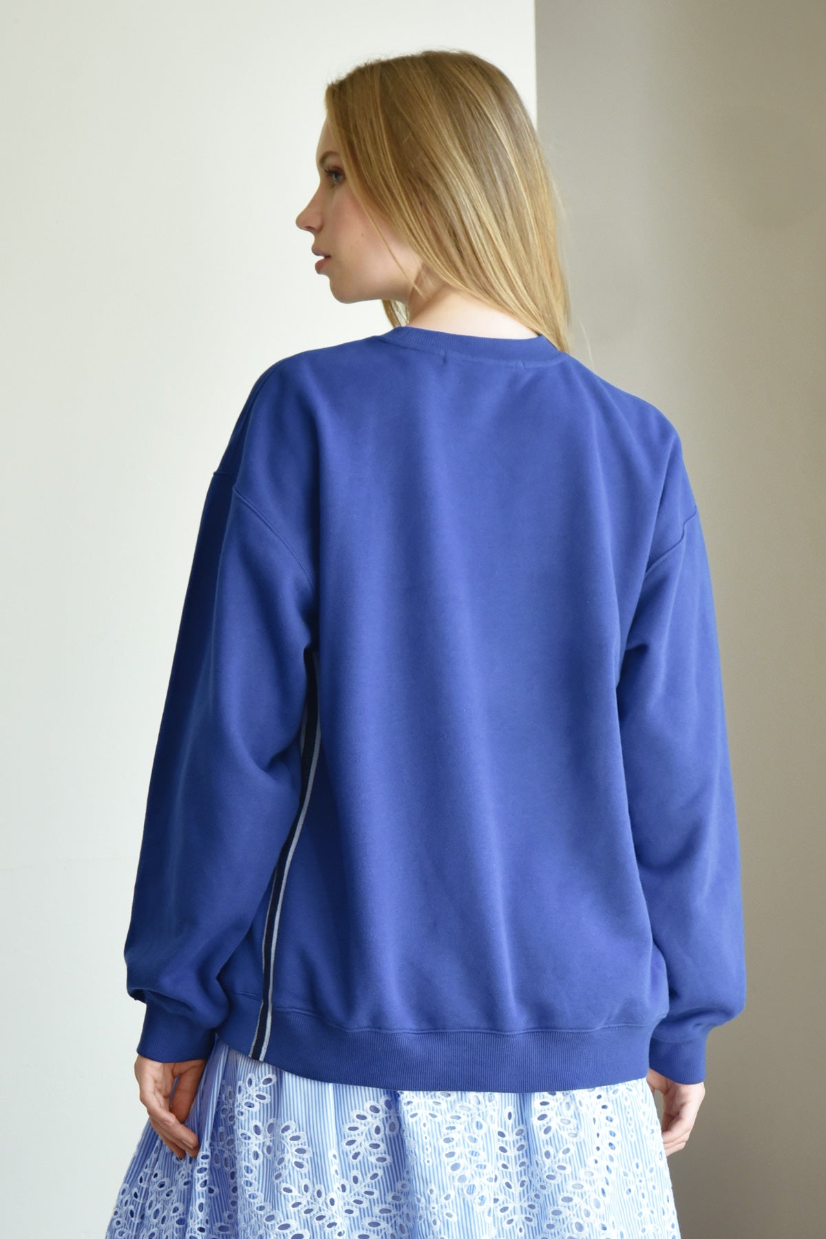 Take Note Sweater / Cobalt
