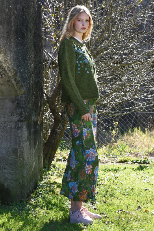 Bias The Way Skirt / Green