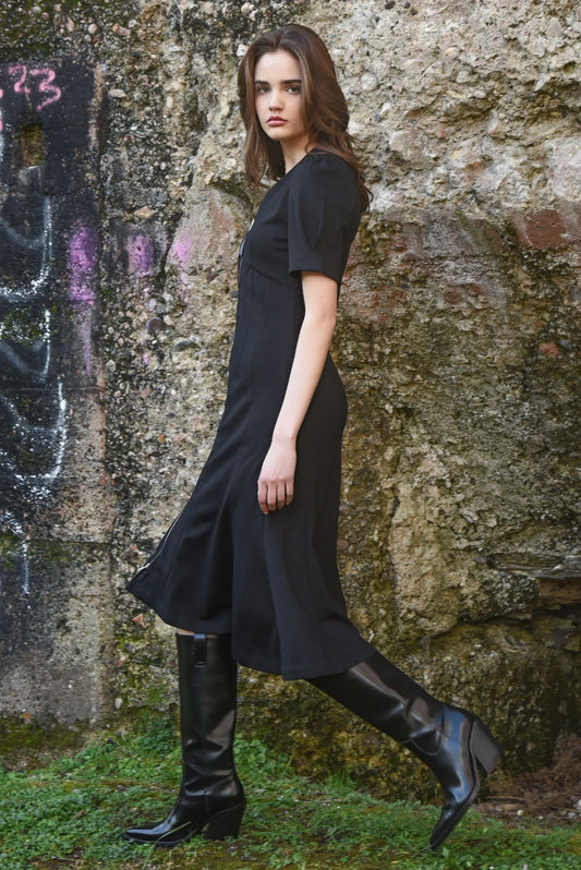 Fasten-Ista Dress / Black