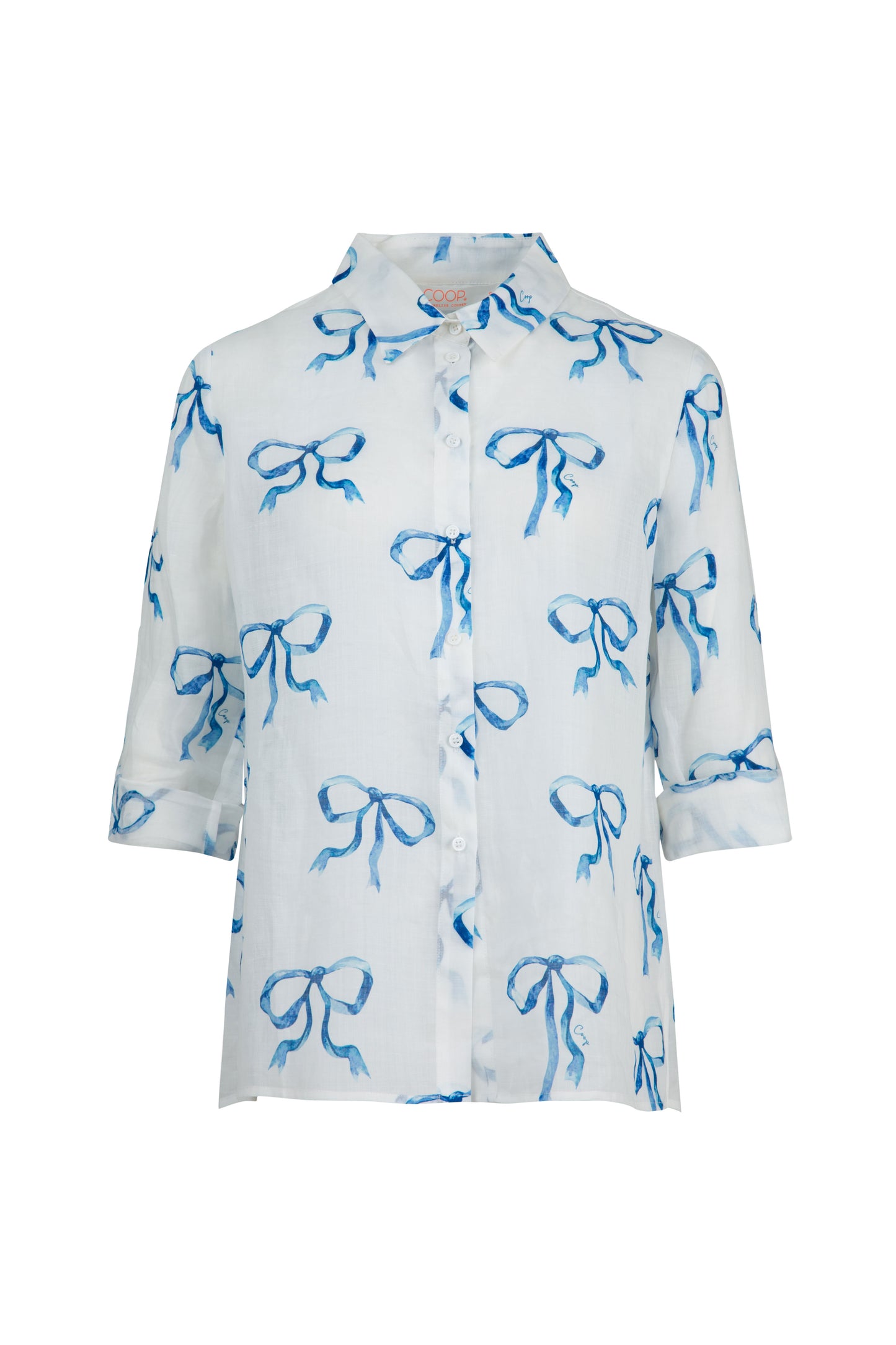 Easy Breezy Shirt / White & Blue