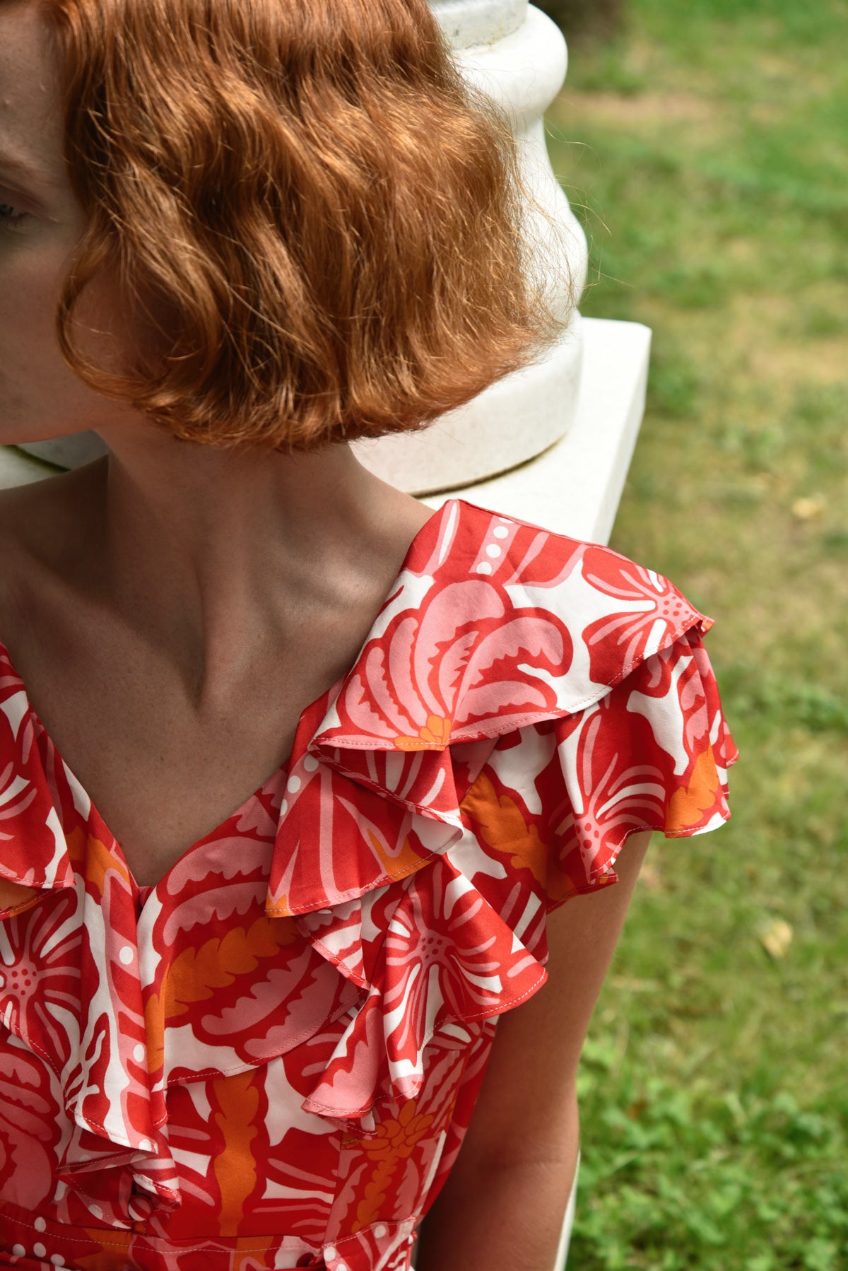 Club Tropicana Dress / Red & Pick