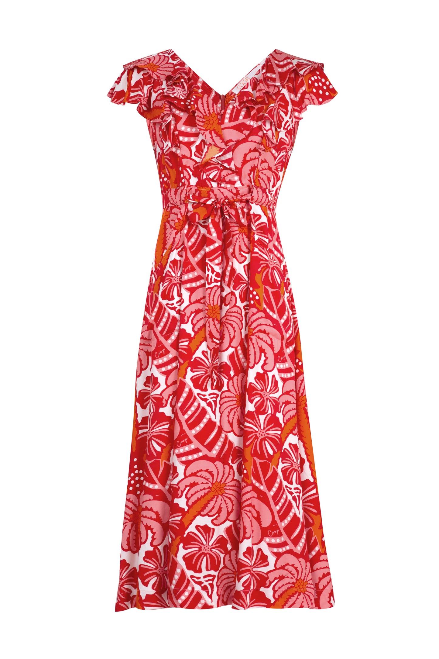 Club Tropicana Dress / Red & Pick