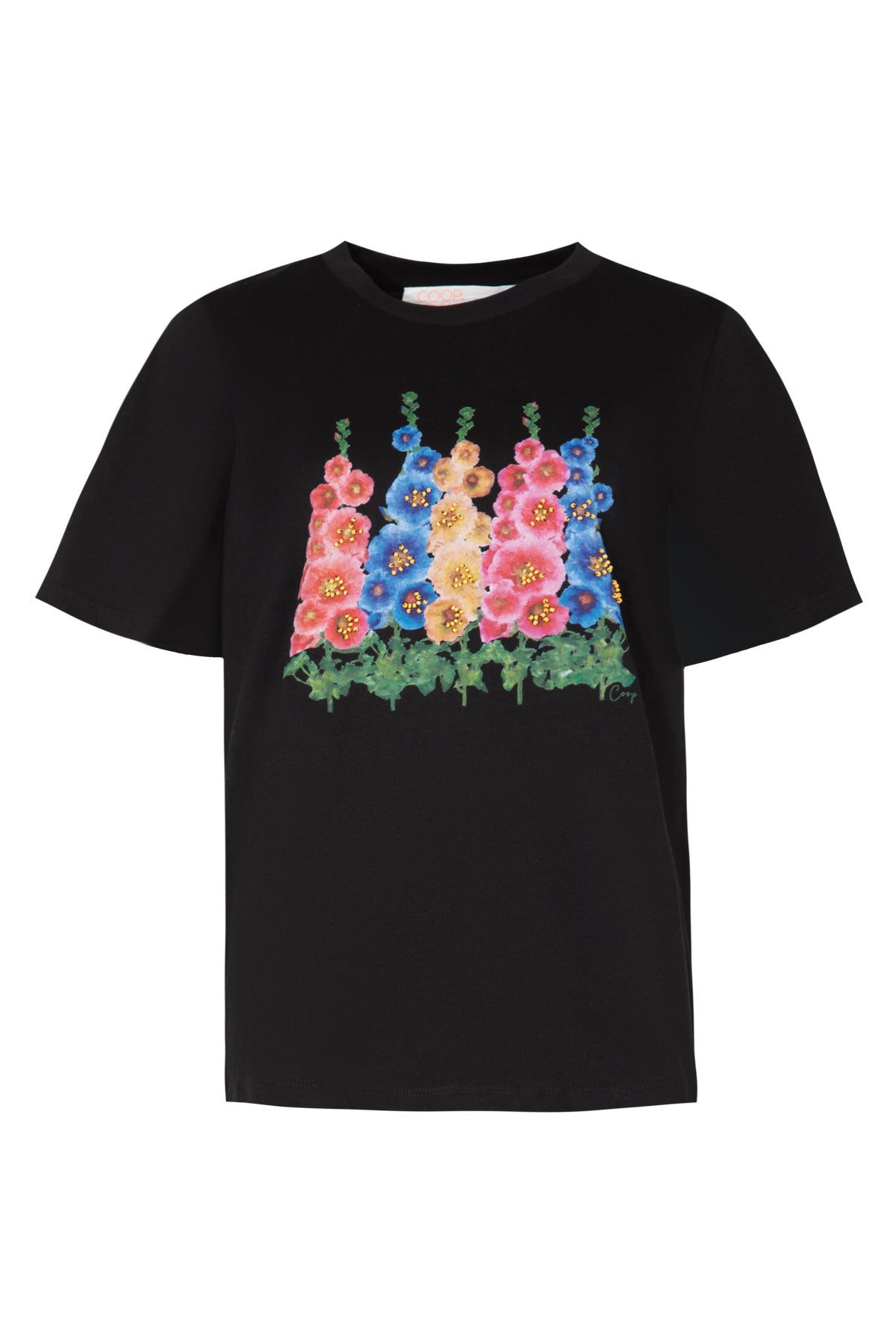 Foxglove & Fancy Free Tee / Black