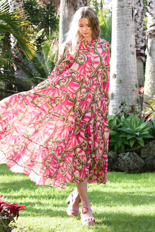 Sun and the Swoon Dress / Pink