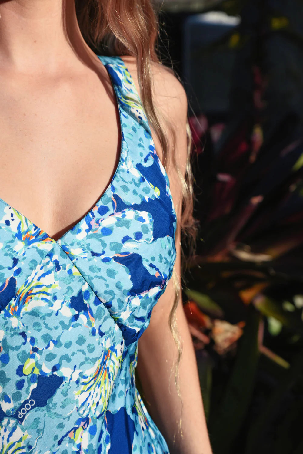 Facing the Bias Dress / Blue