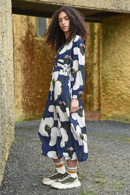 Ruche With It Dress / Navy