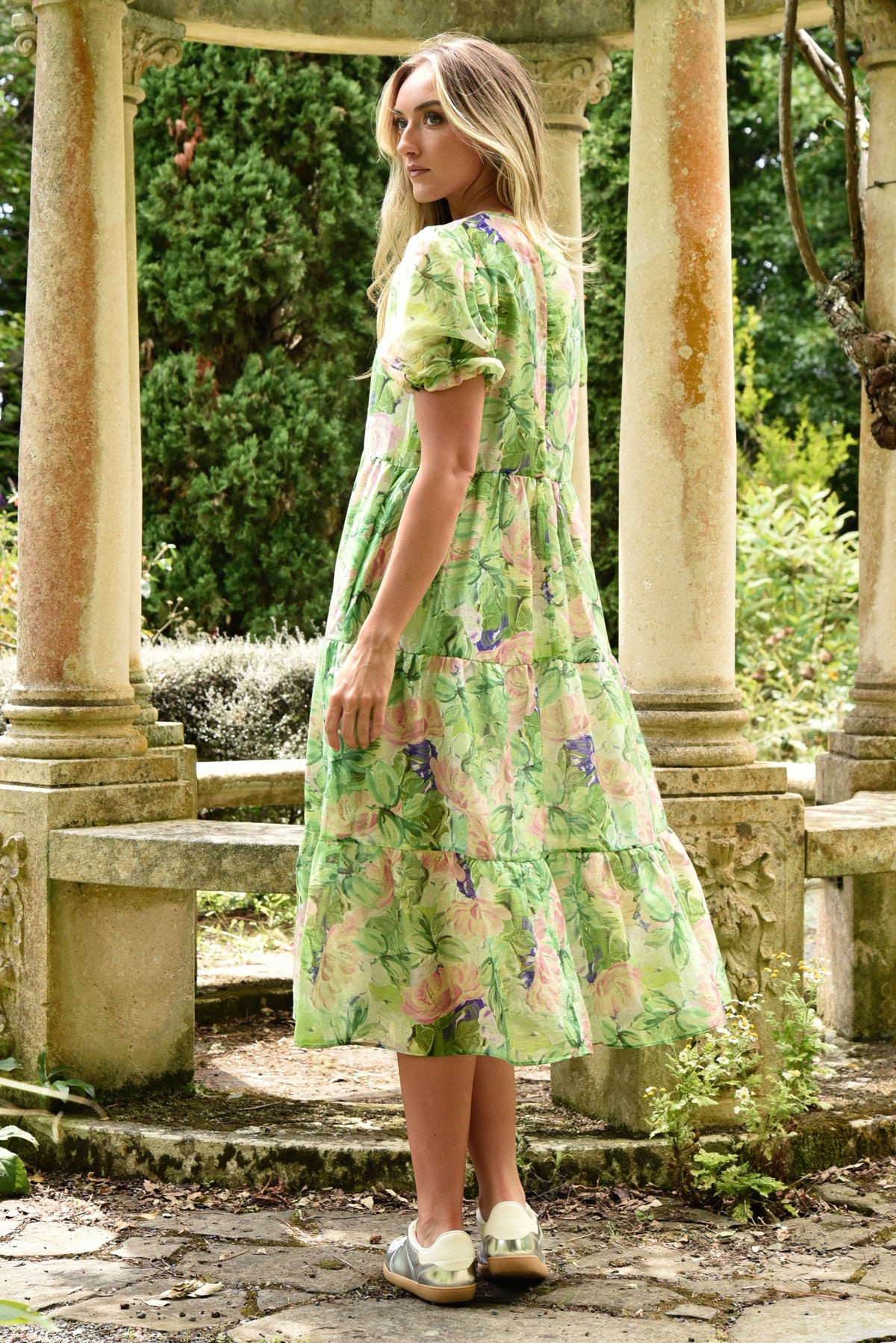 Dreaming of Spring Dress / Green Floral