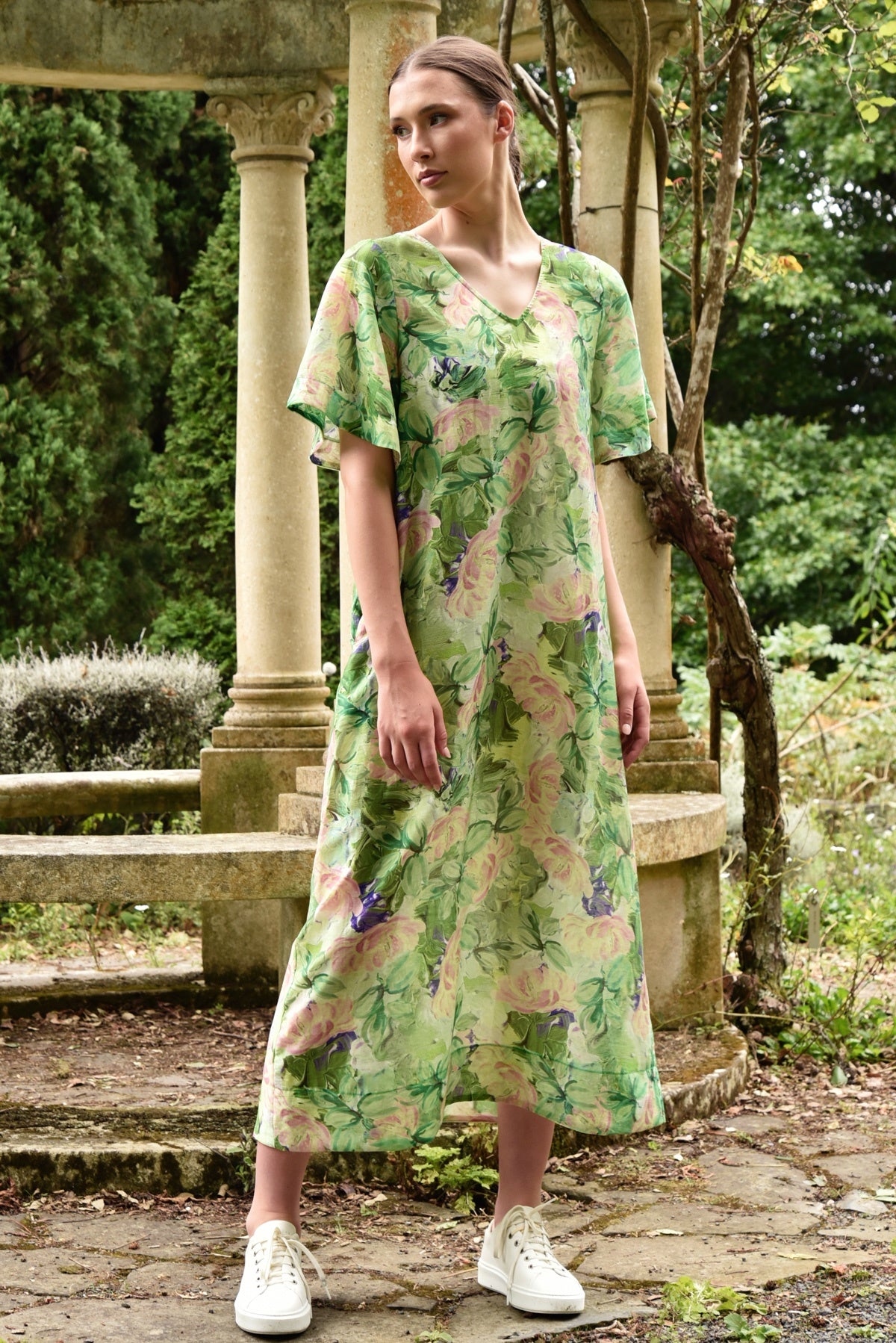 Dress Rehearsal Dress / Green Floral