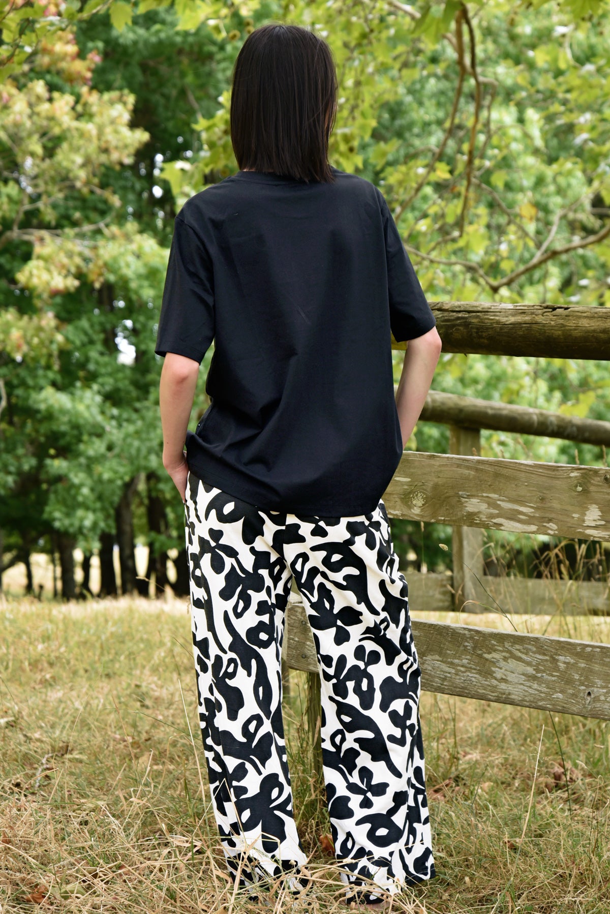 Take Your Lead Pant / Black-White