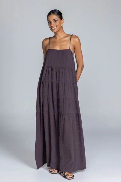Carmen Dress / Deep Brown