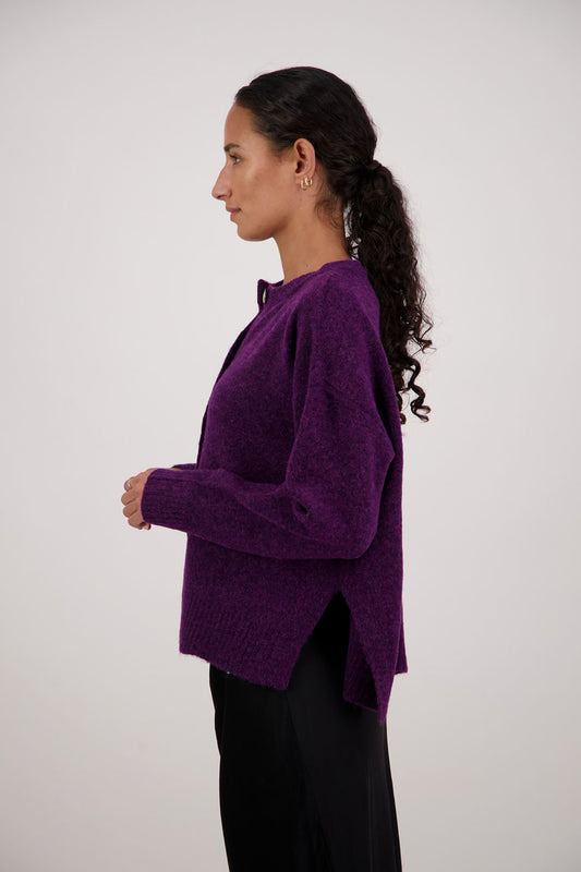 Fable Cardigan / Purple