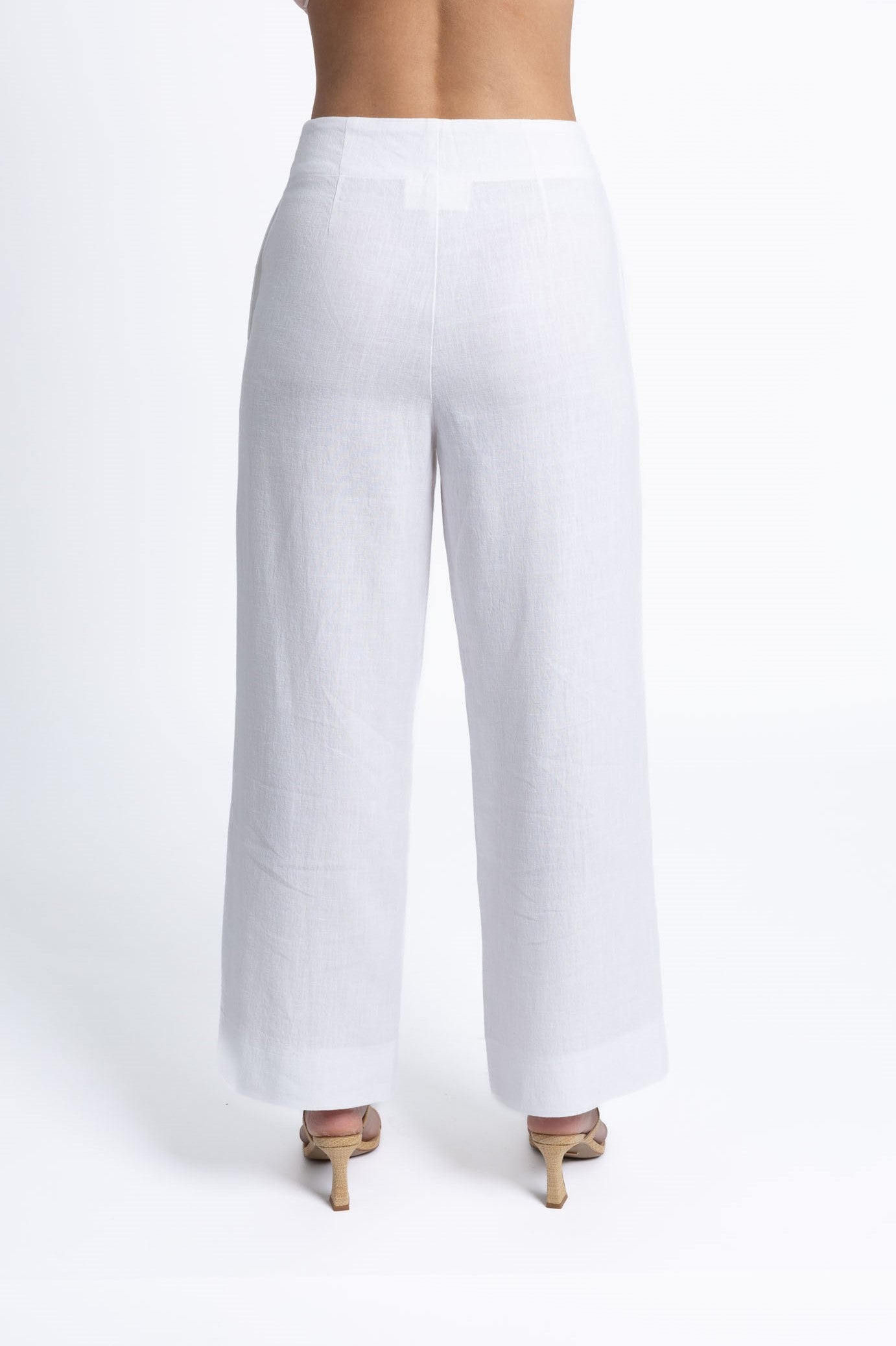 Fleetwood Linen Pant / White