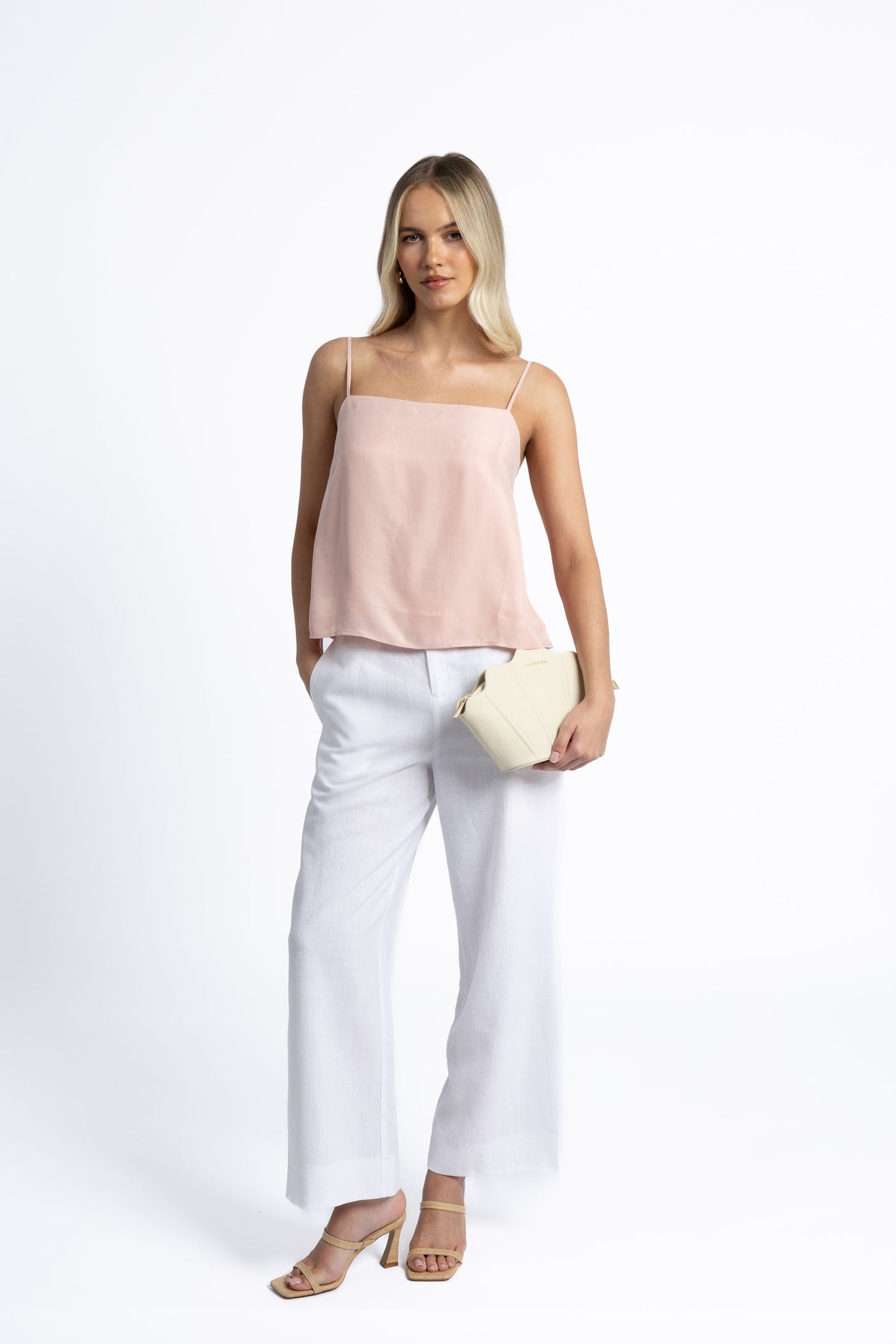 Fleetwood Linen Pant / White