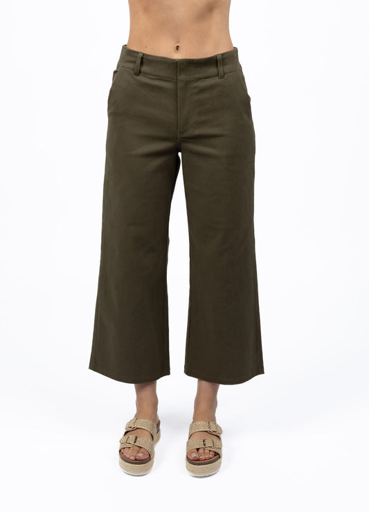 Margot Drill Pant / Moss