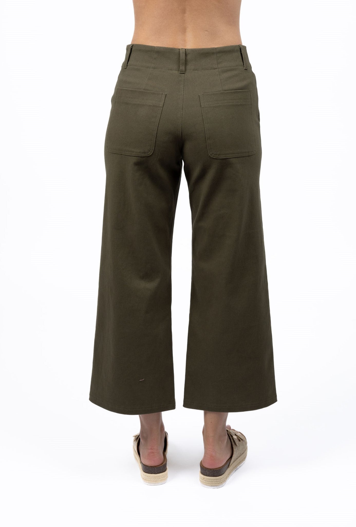 Margot Drill Pant / Moss