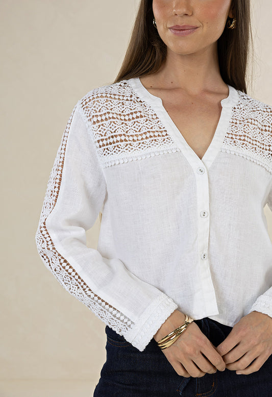 Delphie Shirt / White