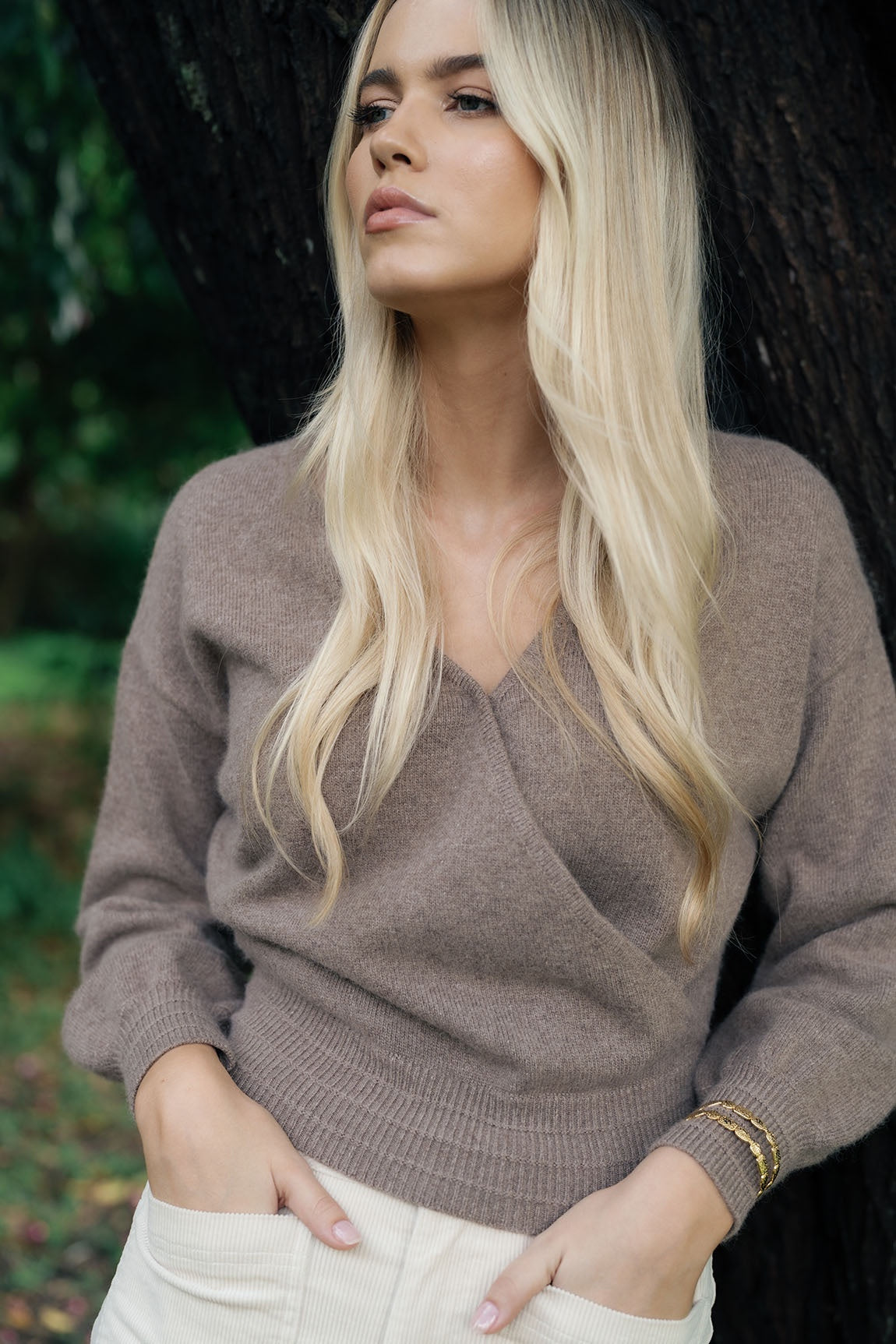 Mika Wrap Top / Mocha