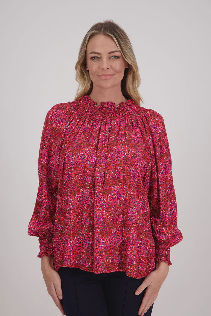Hollis Top / Red Floral