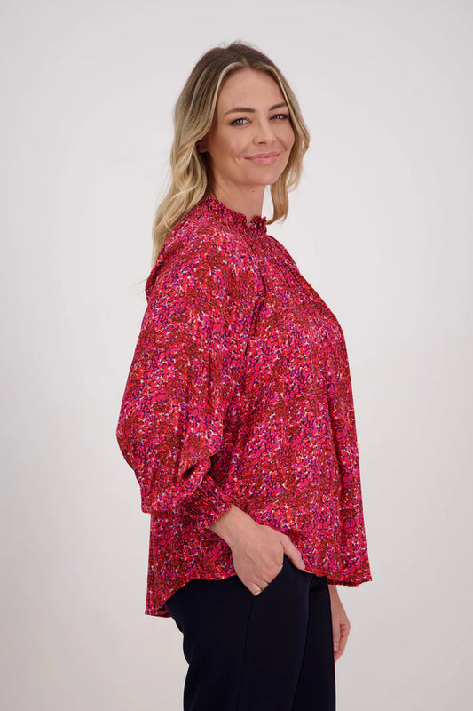 Hollis Top / Red Floral
