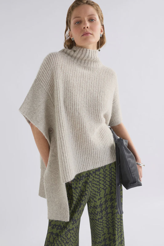 Aleph Poncho / Oatmeal Melange