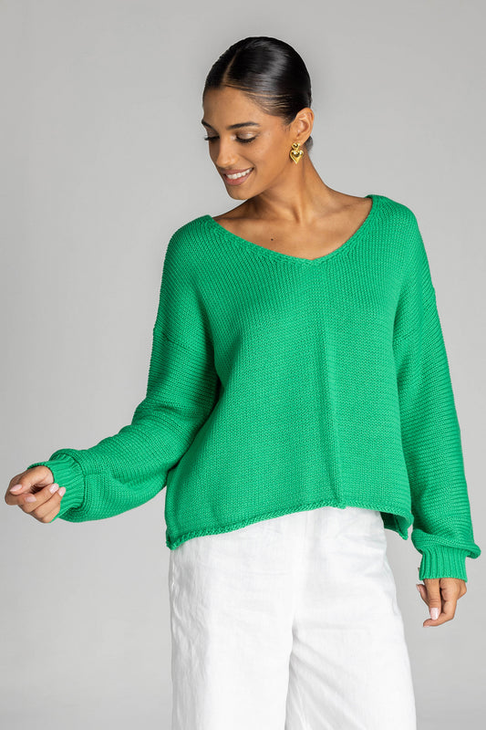 Keep me close sweater/Bright Green