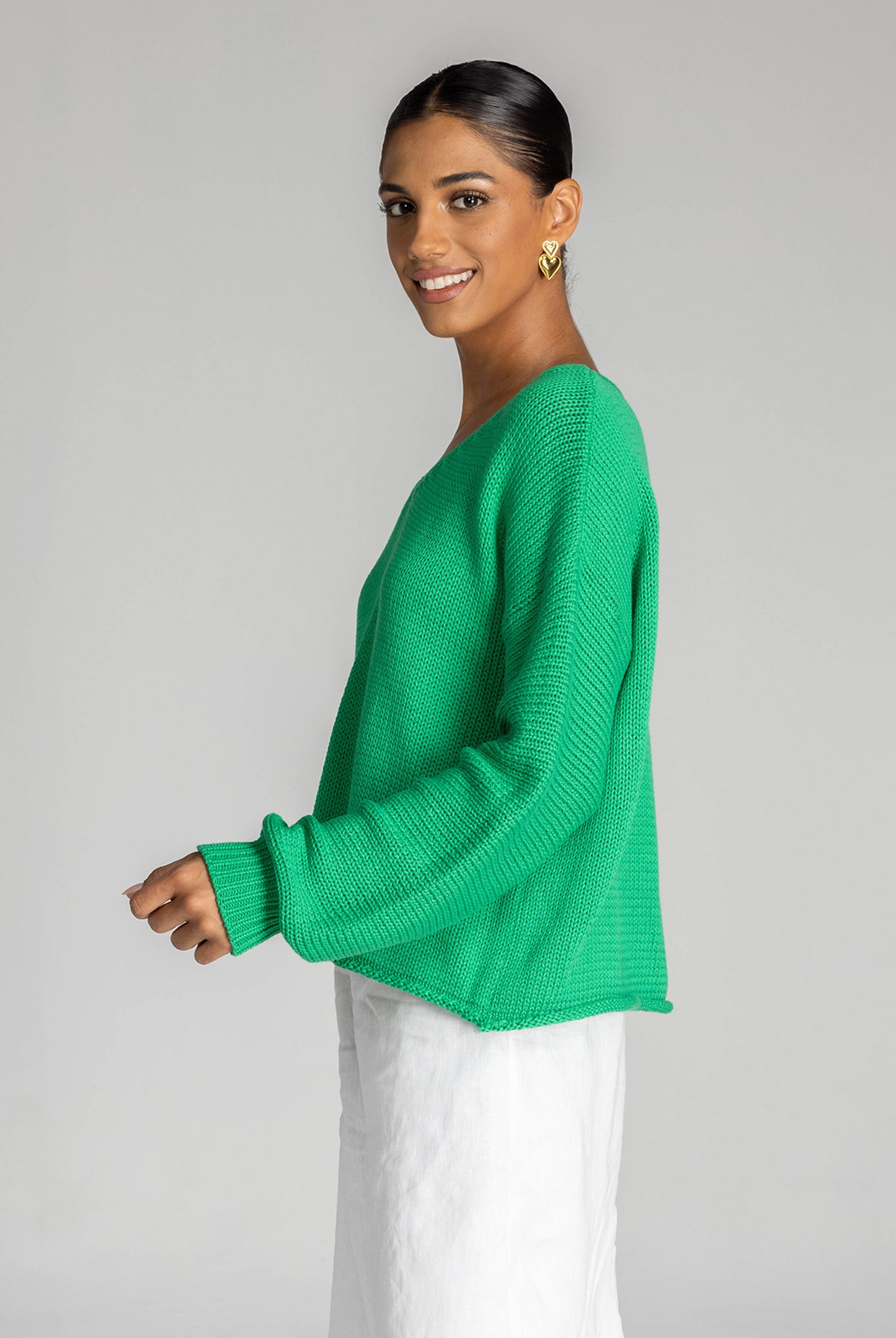 Keep me close sweater/Bright Green