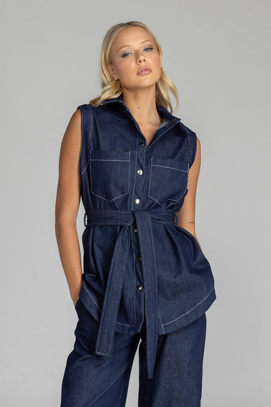 Kent Vest / Blue Denim