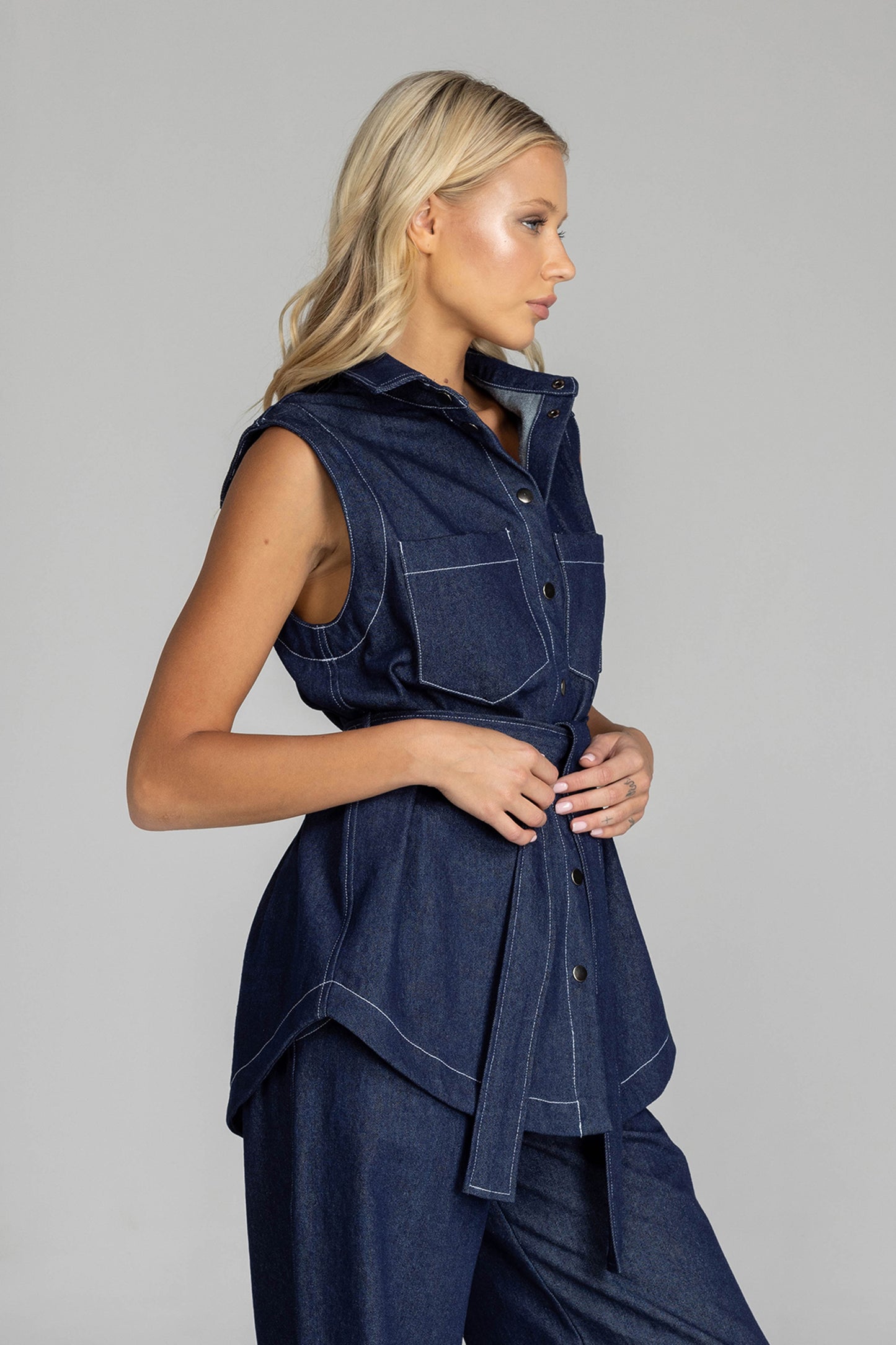 Kent Vest / Blue Denim