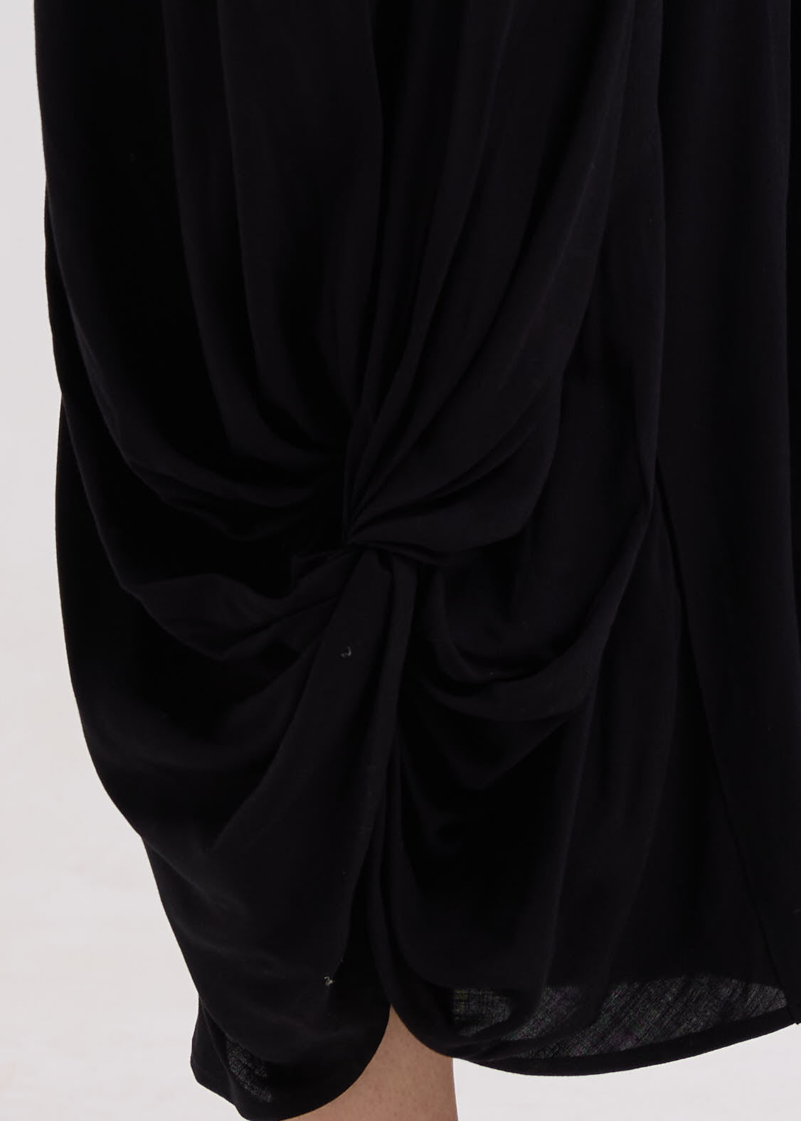 Drape Bottom Dress / Black