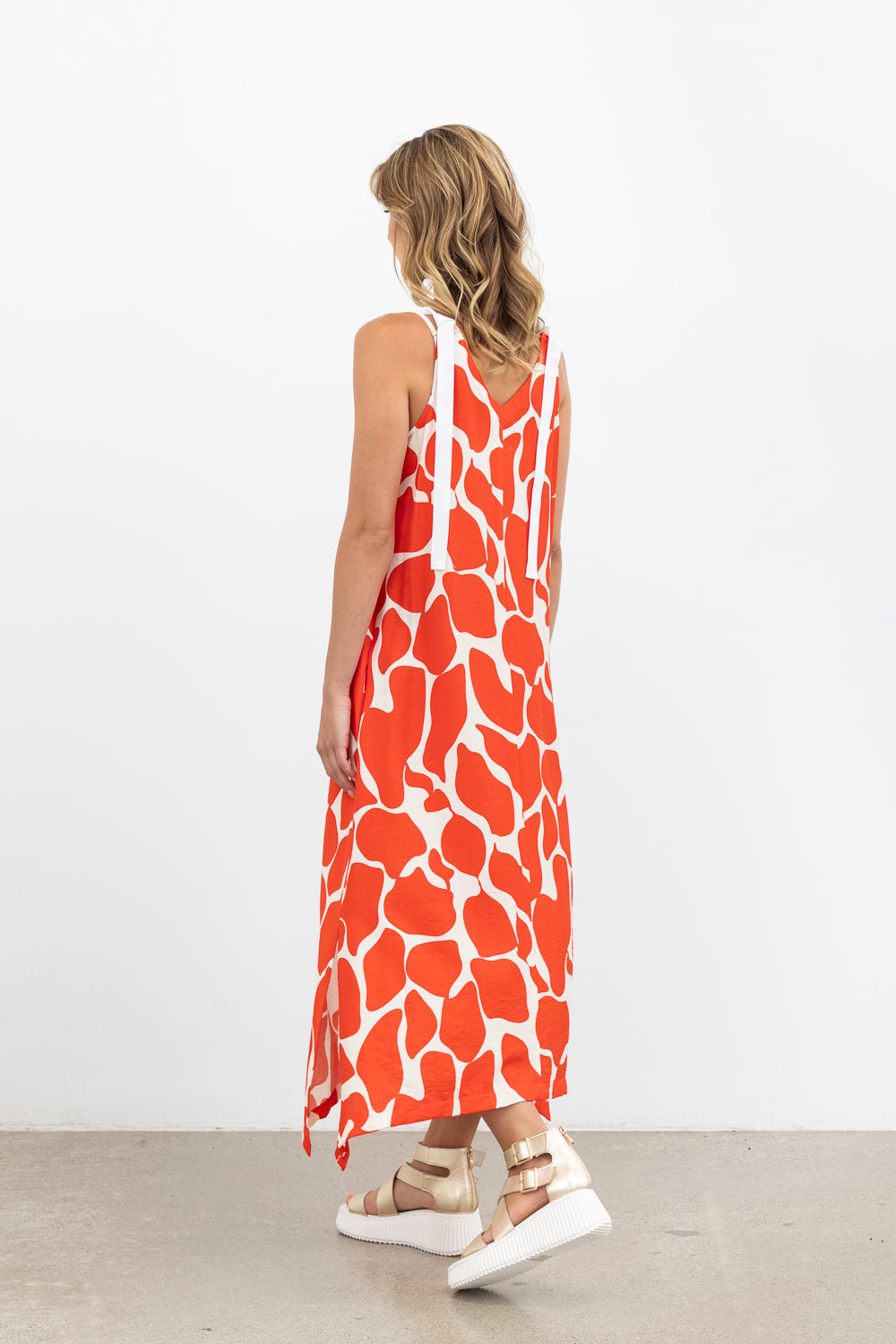Live Life Dress Reversable / Red Print