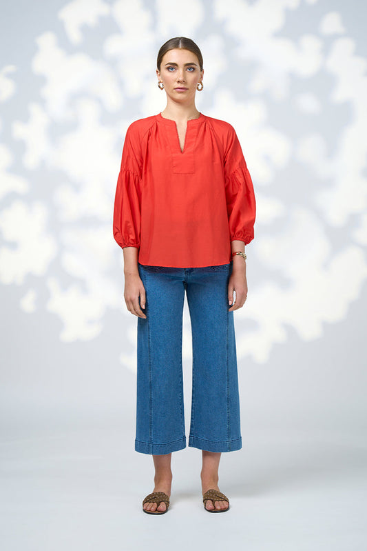 Gaia Blouse / Blood Orange