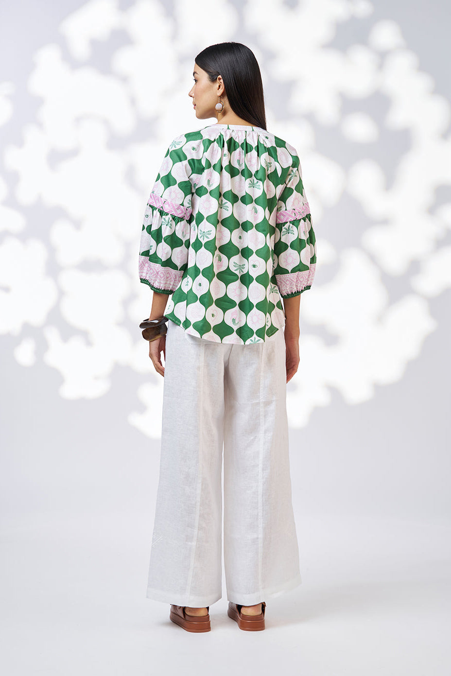 Kya Blouse / Palm Green Multi