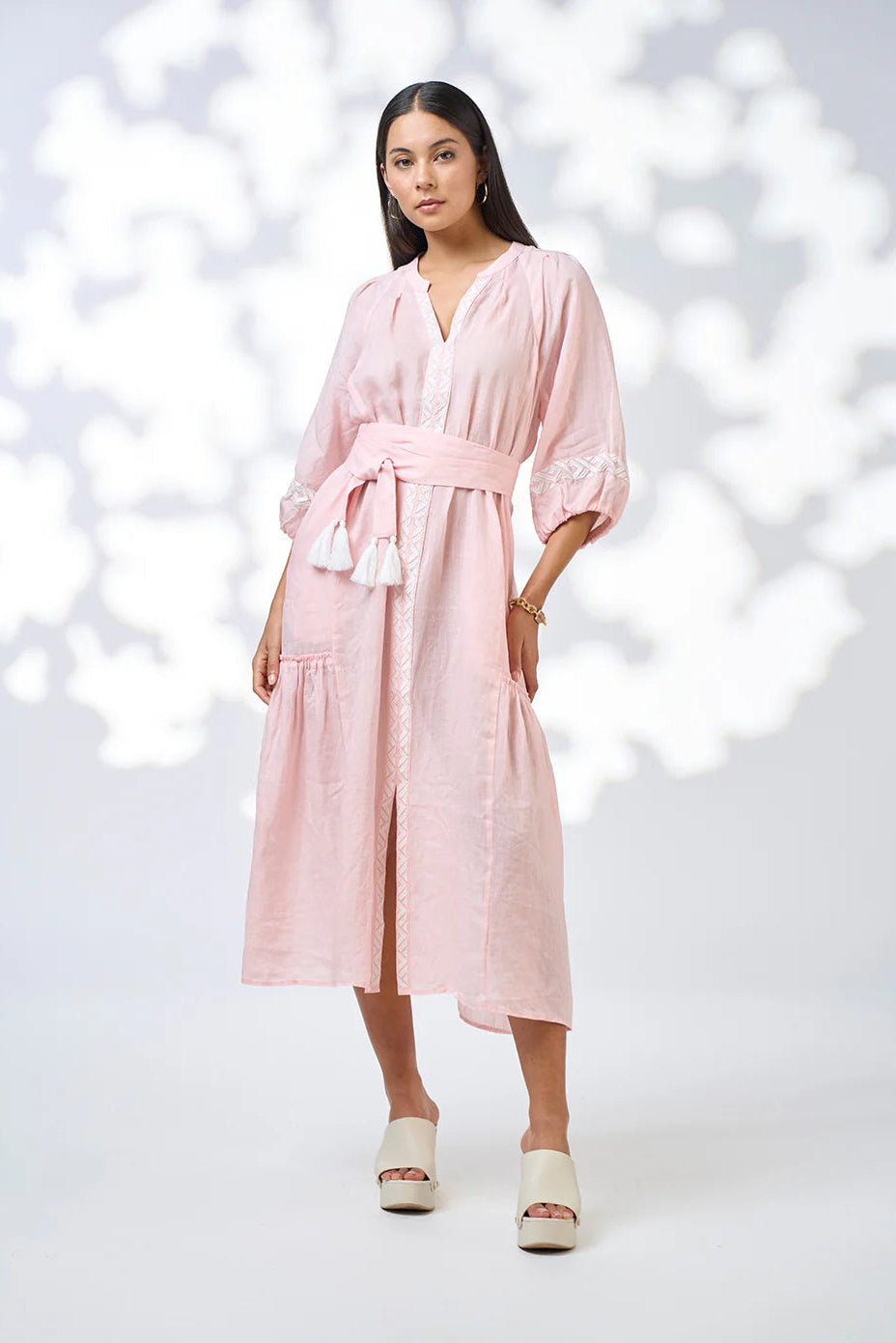 Maya Midi Dress / Blush