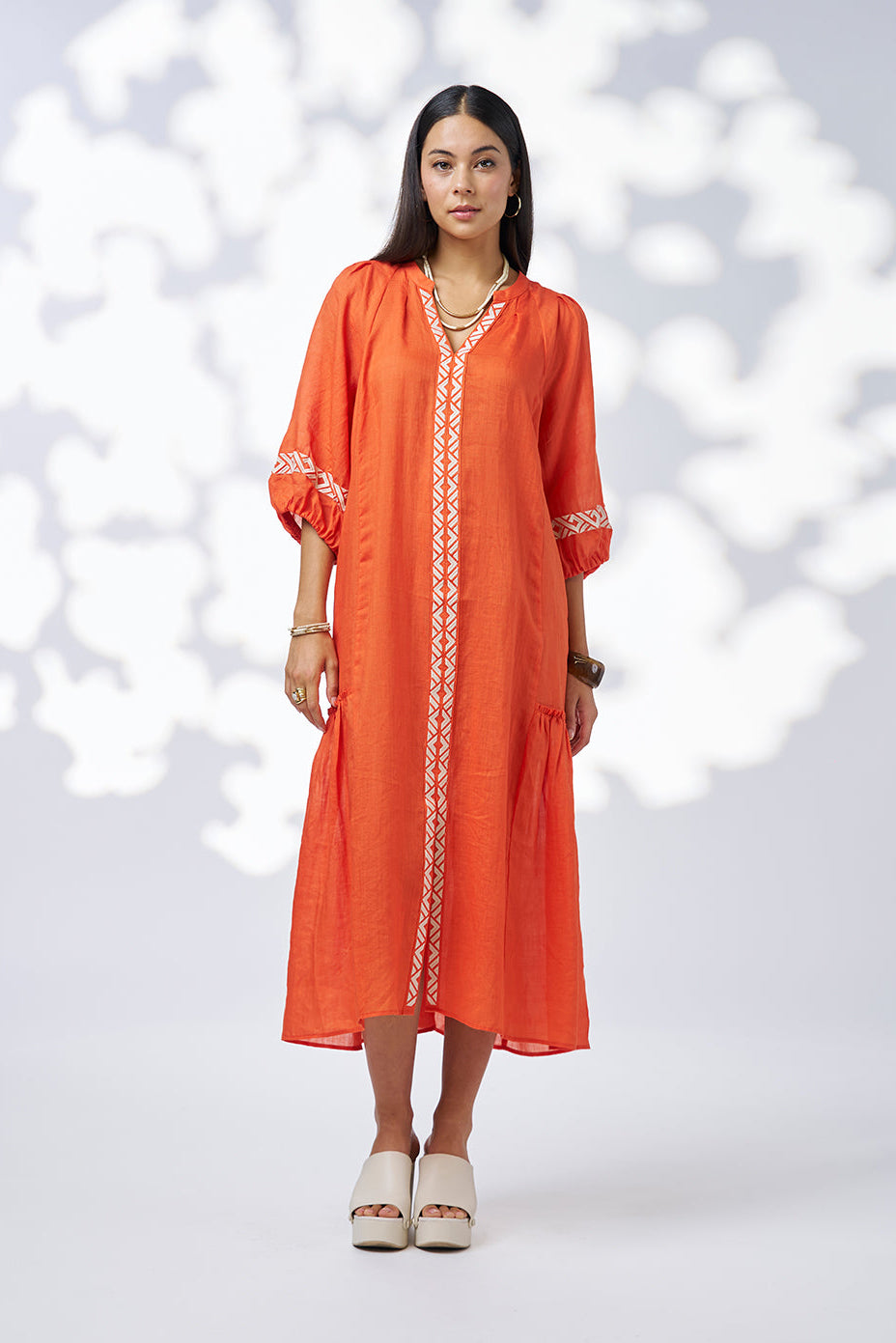 Maya Midi Dress / Burnt Orange