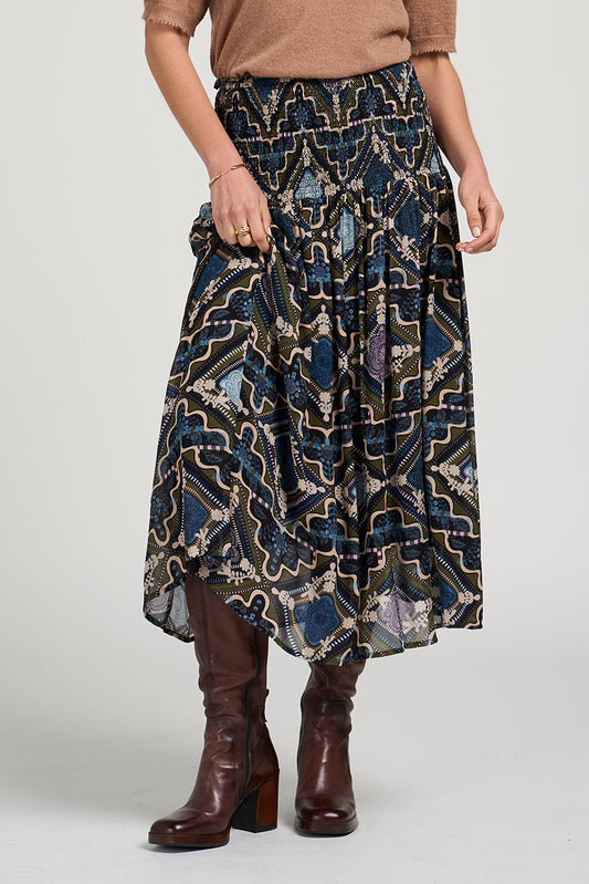 Regalia Skirt / Olive Multi
