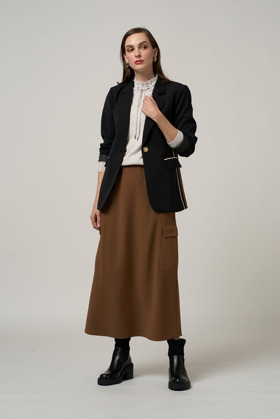 Cipher Skirt / Cocoa
